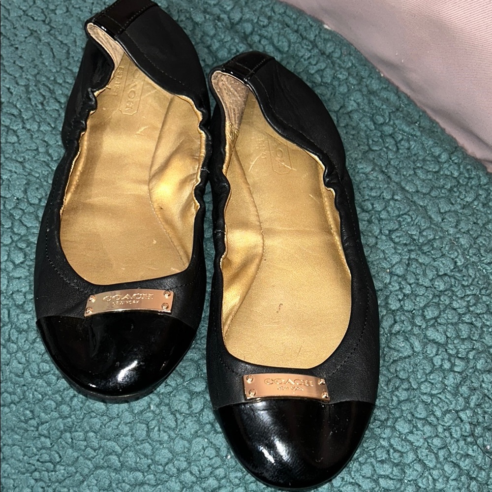 Coach Black Ballet Flats